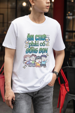Áo Phông Đồng Phục Ăn Chơi THT1 - Áo Thun Nhóm Chất Liệu Cotton Cao Cấp Trẻ Trung, Hài Hước Dành Cho Team Building, Đi Biển