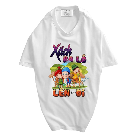 Áo Thun Đồng Phục Đi Phượt - Áo Team Du Lịch Xách Balo Lên Và Đi Cotton Tici Chất Lượng Cao THT8