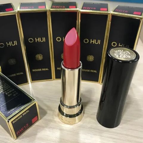 Son Ohui Rouge Real Lipstick Rw13 - Son Môi Đỏ Cam Cao Cấp Hàn Quốc, Dưỡng Ẩm, Bám Màu Lên Đến 6 Giờ