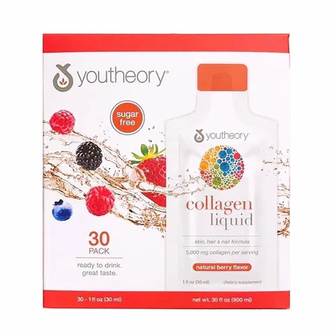 Collagen Nước Youtheory Liquid 30 gói x 30ml Nhập Mỹ