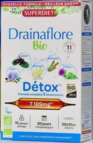 Nước uống thải độc Superdiet Drainaflore Bio Detox