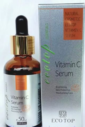Serum Vitamin C Ecotop 50ML Dưỡng Trắng Mờ Nạm Sám