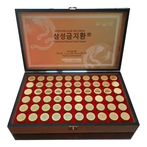 [Hàn Quốc] An Cung Ngưu Hoàng Hoàn Samsung 60 viên hộp gỗ