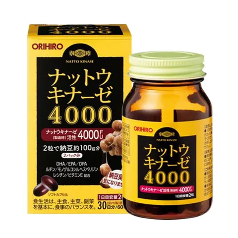 Viên Uống Orihiro Nattokinase 4000FU Nhật Bản 88911