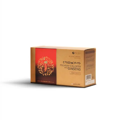Nước uống Collagen with Ginseng - Fine Japan (Hộp 10 chai)