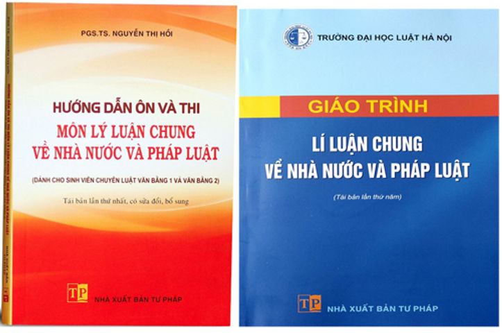 2 cuốn giáo trình và hướng dẫn môn lý luận nhà nước pháp luật