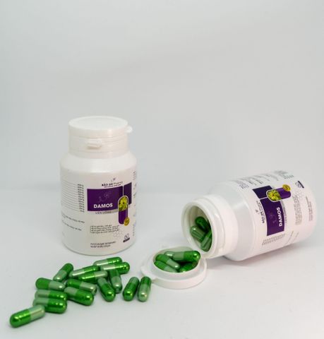 Viên uống Damos hỗ trợ tăng cường chức năng gan - Giải độc gan, thanh nhiệt, cải thiện viêm da cơ địa, hộp 60 viên.