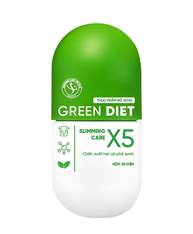 Viên Giảm Cân Thảo Mộc Green Diet SLIMMING CARE X5