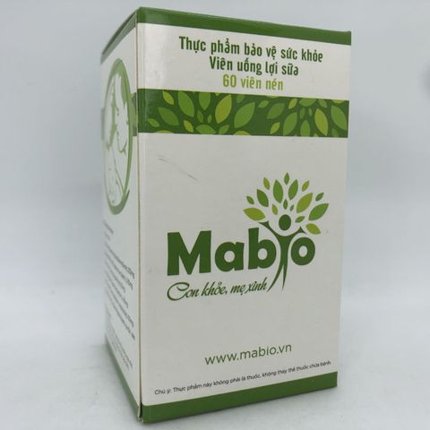 Viên Uống Mabio Hỗ Trợ Tăng Tiết Sữa Mẹ - Sản Phẩm Dinh Dưỡng Cho Phụ Nữ Sau Sinh, Giúp Sữa Đặc, Dồi Dào, An Toàn, 60 Viên