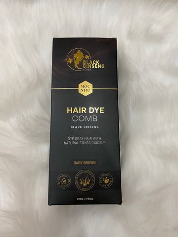 Lược Nhuộm Tóc Phủ Bạc Hắc Nhân Sâm Mộc Nhu 300ml - Dưỡng Tóc Chắc Khỏe, Giúp Làm Đen Tóc Bạc Tự Nhiên