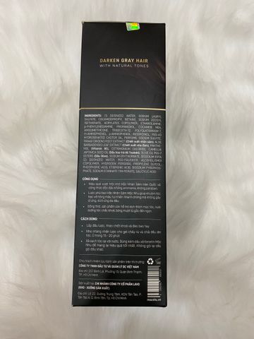 Lược Nhuộm Tóc Phủ Bạc Hắc Nhân Sâm Mộc Nhu 300ml - Dưỡng Tóc Chắc Khỏe, Giúp Làm Đen Tóc Bạc Tự Nhiên