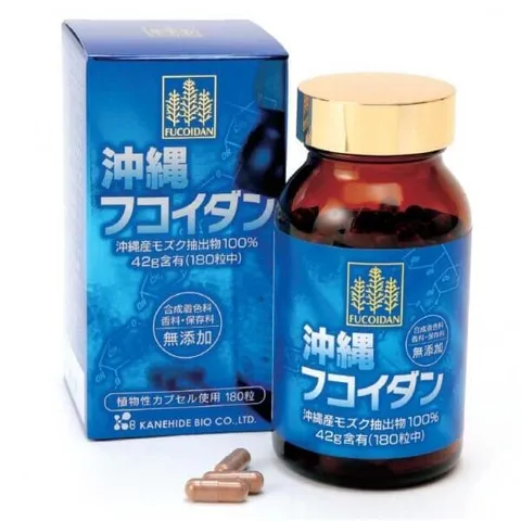 Viên uống Fucoidan Okinawa của Nhật Hộp màu Xanh 180 viên
