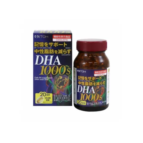 Viên uống DHA Itoh 1000 mg 120 viên Nhật Bản giúp tăng cường trí nhớ