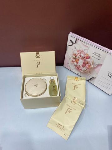 Set phấn nước chống nắng cao cấp Whoo Luxury Golden Cushion Glow