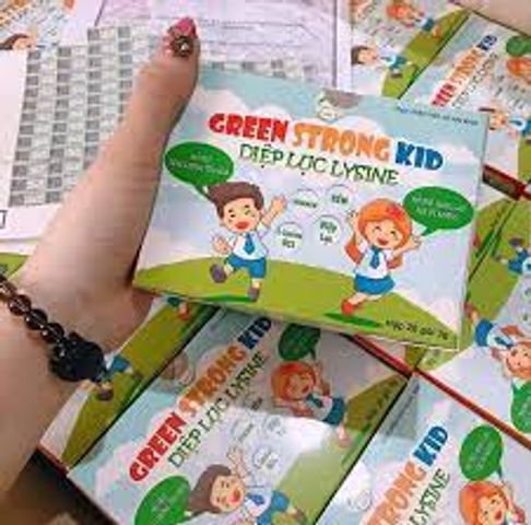 Diệp Lục Lysine (Green Strong Kid) Giúp Bổ Sung Chất Xơ Cho Bé
