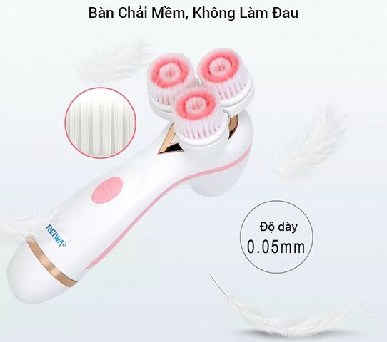 Máy Rửa Mặt Massage Công Nghệ Mới 2 Cấp Độ Reiwa WT-222-2