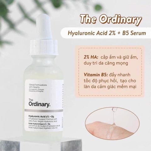 Serum cấp ẩm sâu tái tạo da HA + vitamin B5 - The Ordinary