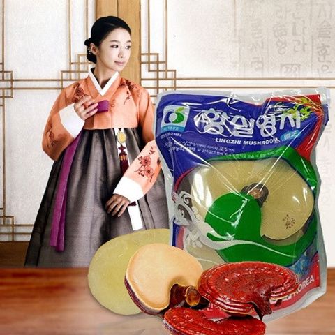 Nấm Linh Chi Đỏ Túi Xanh Wangshin Hàn Quốc 1kg - Thực Phẩm Bổ Dưỡng Tăng Cường Sức Khỏe, Thanh Lọc Cơ Thể, Hỗ Trợ Giấc Ngủ Tốt
