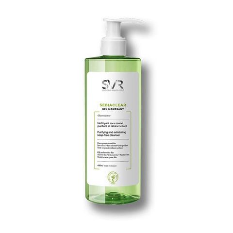Sữa Rửa Mặt SVR Sebiaclear Gel Cho Da Dầu Nhạy Cảm - Làm Sạch Sâu, Ngừa Mụn, Dưỡng Ẩm, Hương Táo Xanh 200ml/400ml