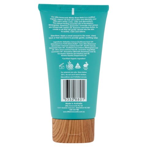 Dầu thoa ấm ngực phòng ngừa ho cảm cho bé Organic - Little Innoscents
