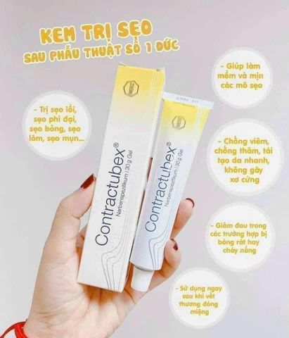 Kem Hỗ Trợ Chống Sẹo Contractubex 30g - Giúp Làm Mờ Sẹo, Giảm Viêm, Làm Lành Vết Thương Nhanh Chóng, Xuất Xứ Đức