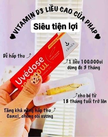 Vitamin D liều cao 1 ống dùng cho 3 tháng - Uvedose