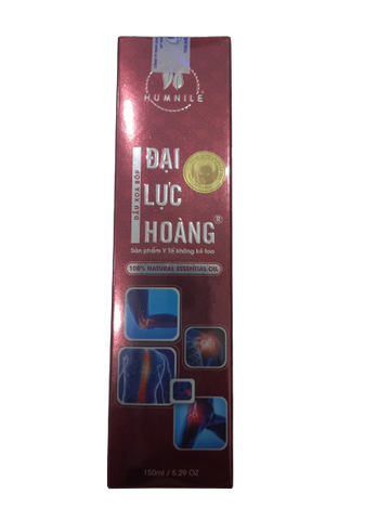 Dầu Xoa Bóp Đại Lực Hoàng VIP Đỏ 150ml Hỗ Trợ Xương Khớp
