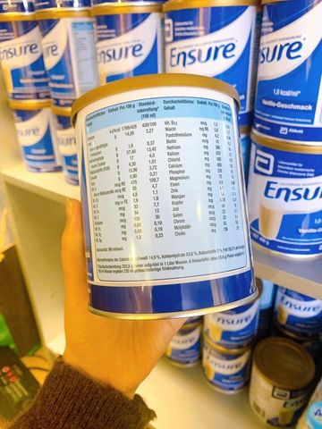 Sữa Bột Abbott Ensure Nhập Khẩu Đức 400g - Bổ Sung Dinh Dưỡng Cho Người Cao Tuổi, Tăng Cường Sức Khỏe & Hệ Miễn Dịch