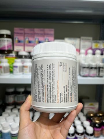 Viên nang mềm Canxi sữa BioIsland Bone Care với D3 và K2 - Hỗ trợ sức khỏe xương cho người lớn và trẻ em từ 12 tuổi trở lên