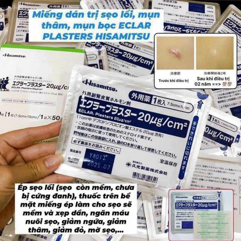 Miếng dán sẹo lồi nội địa Nhật Bản - Hisamitsu