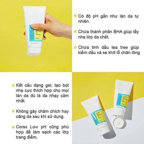 Gel rửa mặt nội địa Hàn Quốc Good Morning - Cosrx