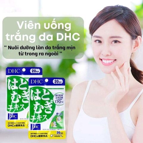 Viên uống trắng da Coix Nhật Bản DHC - 20 viên (20 ngày) - Chiết xuất thiên nhiên, làm trắng da, dưỡng ẩm, chống lão hóa