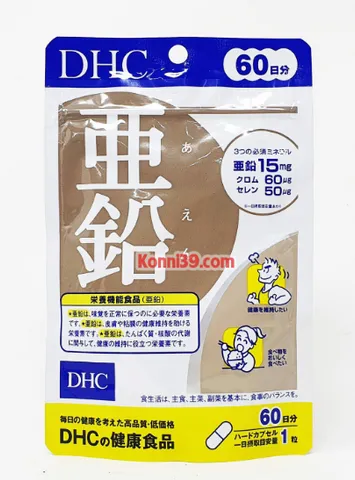 Viên uống bổ sung kẽm Nhật Bản túi 60 viên DHC