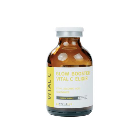 Huyết Thanh Tái Sinh Tế Bào Da Kyung Lab Glow Booster Vital C Elixir 30ml - Serum Dưỡng Trắng, Chống Lão Hóa, Phục Hồi Da Tươi Trẻ