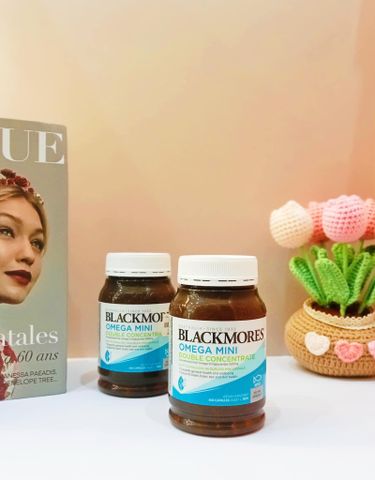 Dầu cá không tanh Blackmores omega mini concentrated Úc lọ 400 viên