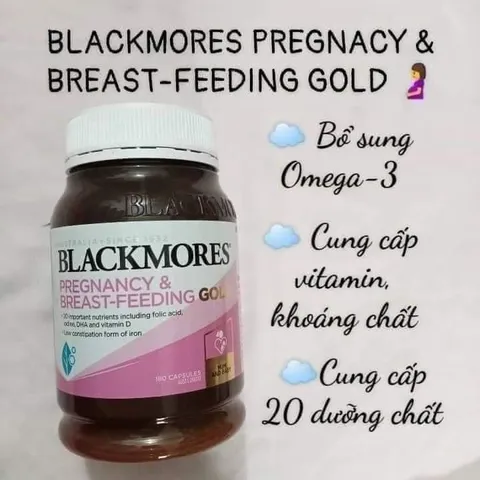 Vitamin Blackmores Pregnancy & Breastfeeding Gold Úc lọ 180 viên