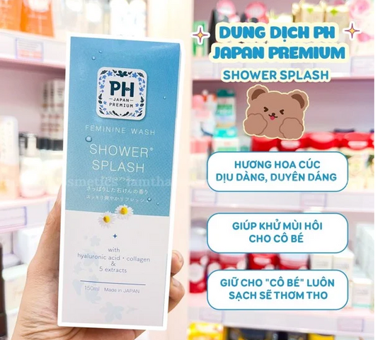 Dung Dịch Vệ Sinh Phụ Nữ PH Japan Premium 150ml - Khử Mùi, Lưu Hương, Độ pH 5 An Toàn Cho Vùng Kín