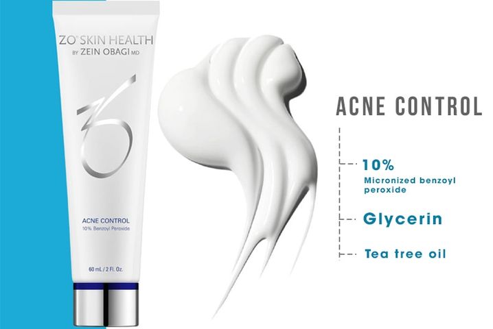 Kem Giảm Mụn ZO Skin Health Acne Control 60ml - Chống Viêm, Làm Dịu Da, Hỗ Trợ Kiểm Soát Nhờn, Phù Hợp Với Da Nhạy Cảm