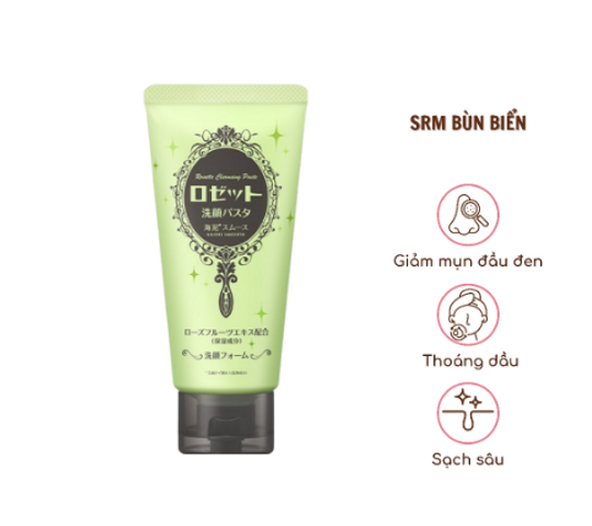 Sữa Rửa Mặt Bùn Biển Rosette Giảm Mụn Cám, Mụn Đầu Đen 120g