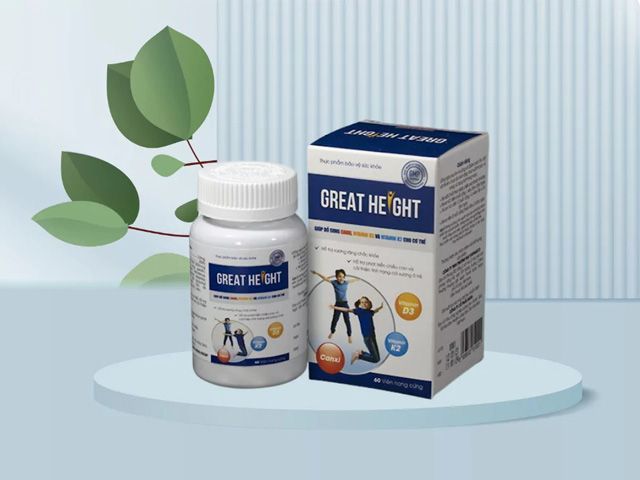 Great Height Viên UốngGiúp Cải Thiện Tình Trạng Thấp Bé ở trẻ