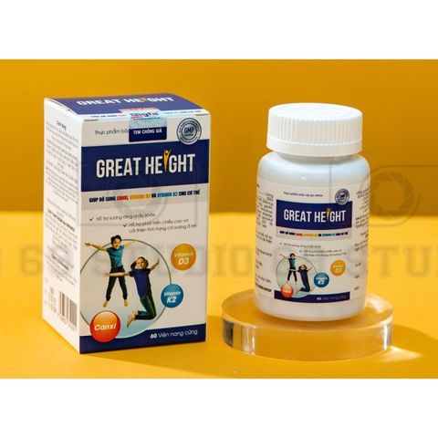 Great Height Viên UốngGiúp Cải Thiện Tình Trạng Thấp Bé ở trẻ