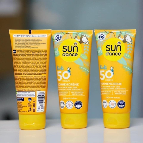 Kem Chống Nắng Trẻ Em Sundance Kids SPF 50 - Bảo Vệ Da Nhạy Cảm, Không Hương Thơm, Dưỡng Ẩm 24h, An Toàn Cho Bé