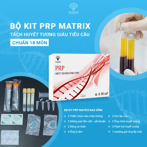 Bộ Kit PRP tách huyết tương giàu tiểu cầu PRP Matrix Yuejin