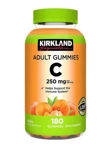Kẹo dẻo bổ sung Vitamin C Kirkland Adult Gummies C 250mg Nhập Mỹ
