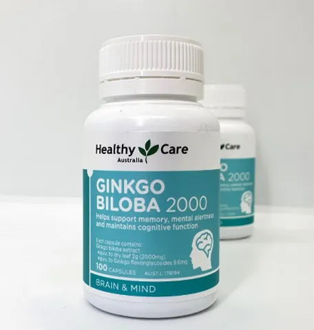 Bổ não Ginkgo biloba 2000mg Healthy Care 100v - Úc