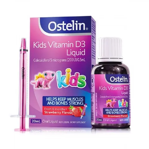 Vitamin D Ostelin Liquid Kids – Vitamin Dạng Nước Cho Trẻ, 20ml