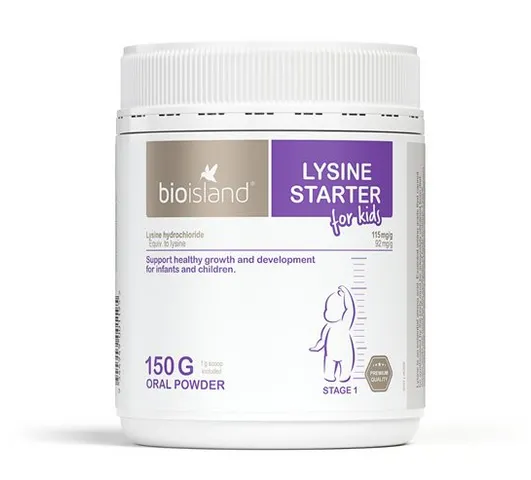 Lysine bột tăng chiều cao cho bé Bioisland 150g (Úc)