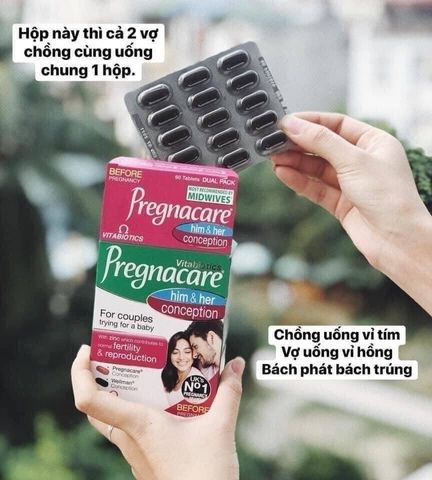 Viên uống hỗ trợ thụ thai Pregnacare Him & Her - Vitabiotics