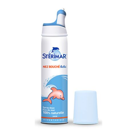 Xịt Mũi Muối Biển Sterimar nước biển sâu c.á heo Pháp 100ml