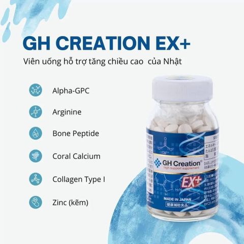 (Auth 100%) Viên uống tăng chiều cao GH Creation Nhật Bản 270 viên - Nhập khẩu chính hãng